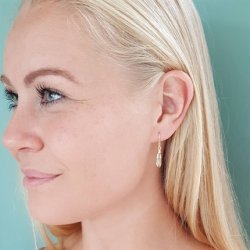 Raindrop reringe - "Crystal Golden Shadow"/guld